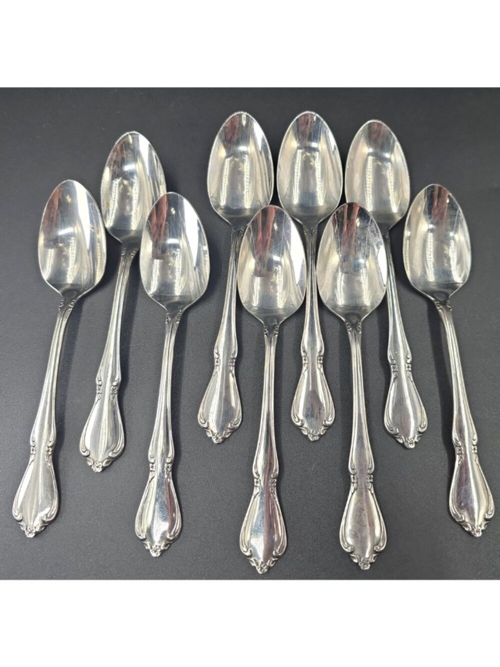 Oneida Oneidacraft Deluxe Chateau 9 Teaspoons Replacements Stainless Steel